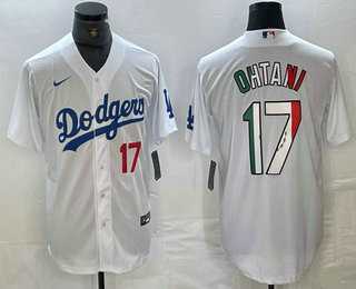 Men's Los Angeles Dodgers #17 Shohei Ohtani Number Mexico White Cool Base Stitched Jersey,We sell and wholesale Men's Los Angeles Dodgers #17 Shohei Ohtani Number Mexico White Cool Base Stitched Jersey on line form chian!